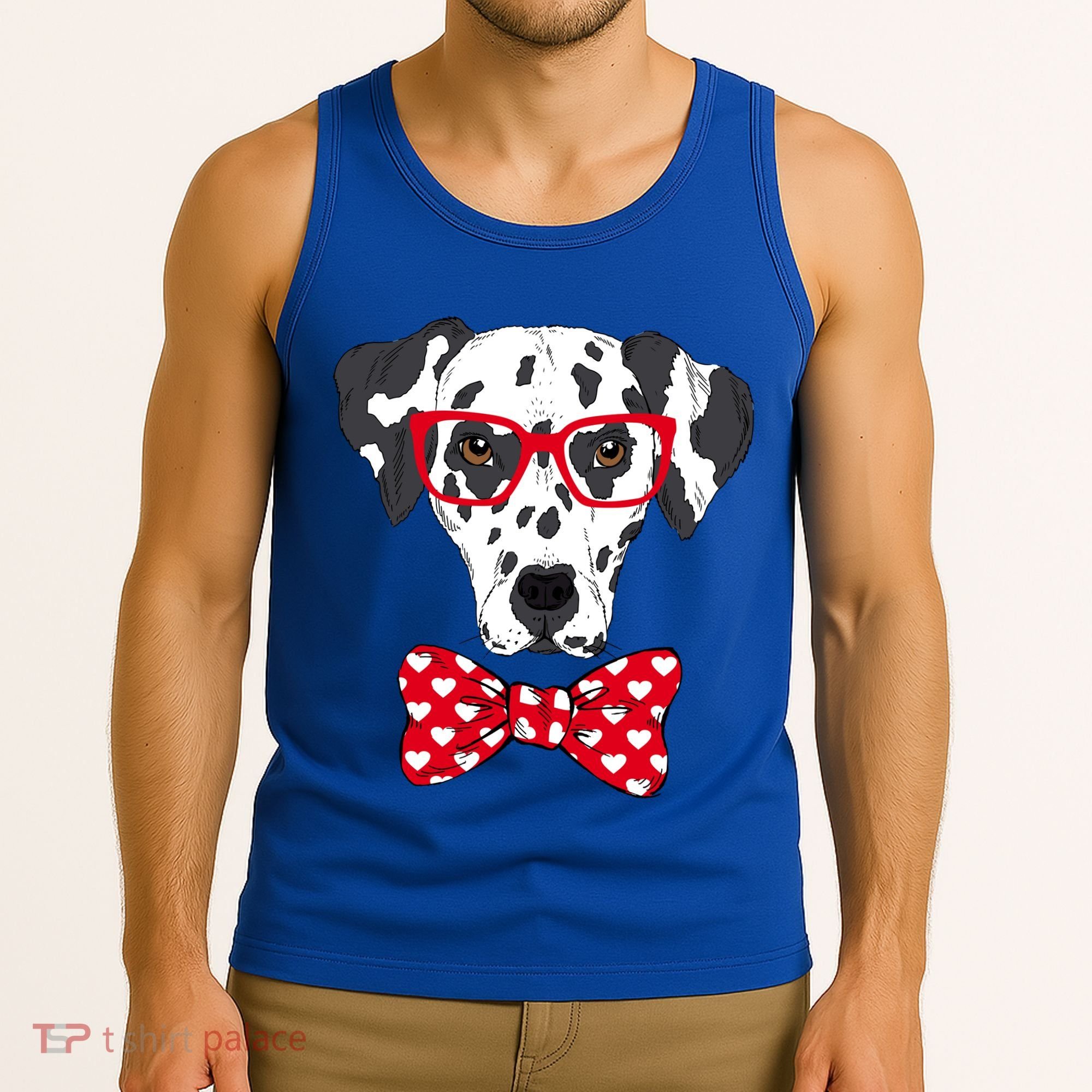 Hipster Dog Dalmatian Tank Top