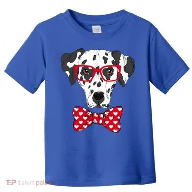 Hipster Dog Dalmatian Toddler T-Shirt