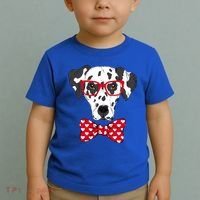 Hipster Dog Dalmatian Toddler T-Shirt thumb 2