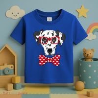 Hipster Dog Dalmatian Toddler T-Shirt thumb 3