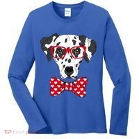 Hipster Dog Dalmatian Women's Long Sleeve Shirt thumb 0