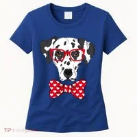Hipster Dog Dalmatian Women's T-Shirt thumb 0