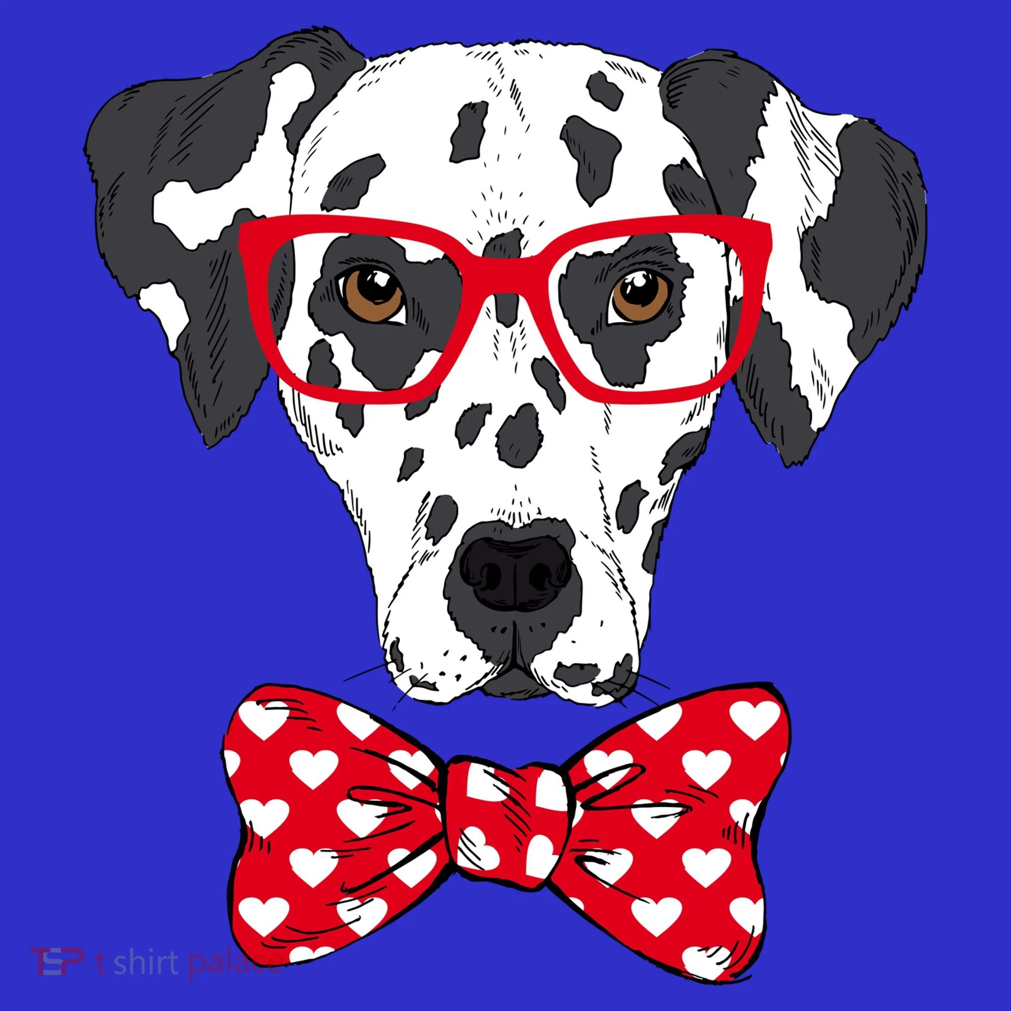 Hipster Dog Dalmatian Women's T-Shirt