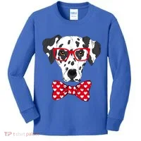 Hipster Dog Dalmatian Kids Long Sleeve Shirt thumb 0