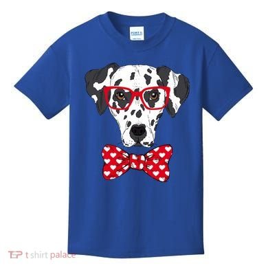 Hipster Dog Dalmatian Kids T-Shirt