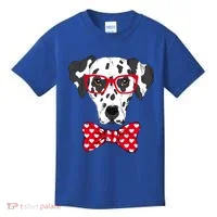 Hipster Dog Dalmatian Kids T-Shirt thumb 0