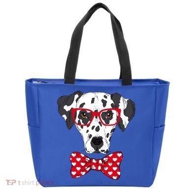 Hipster Dog Dalmatian Tote Bag