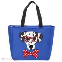 Hipster Dog Dalmatian Tote Bag thumb 0