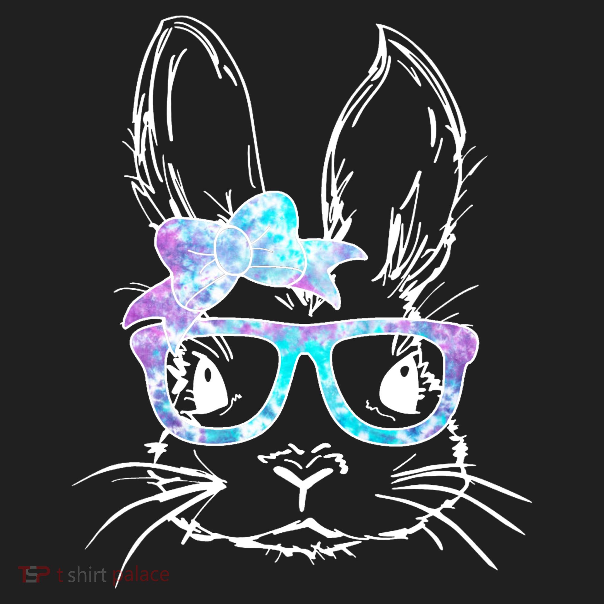 Hipster Easter Bunny Floral Women's Sweatshirt