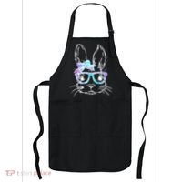 Hipster Easter Bunny Floral Apron thumb 0