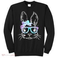 Hipster Easter Bunny Floral Sweatshirt thumb 0