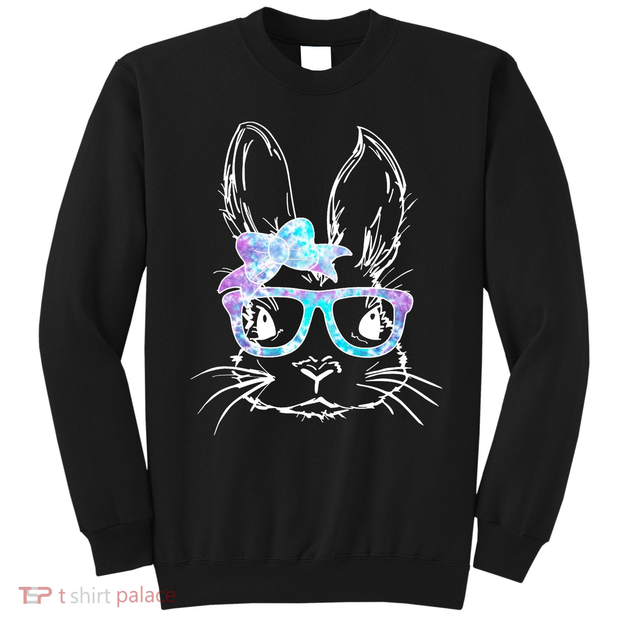 Hipster Easter Bunny Floral Sweatshirt