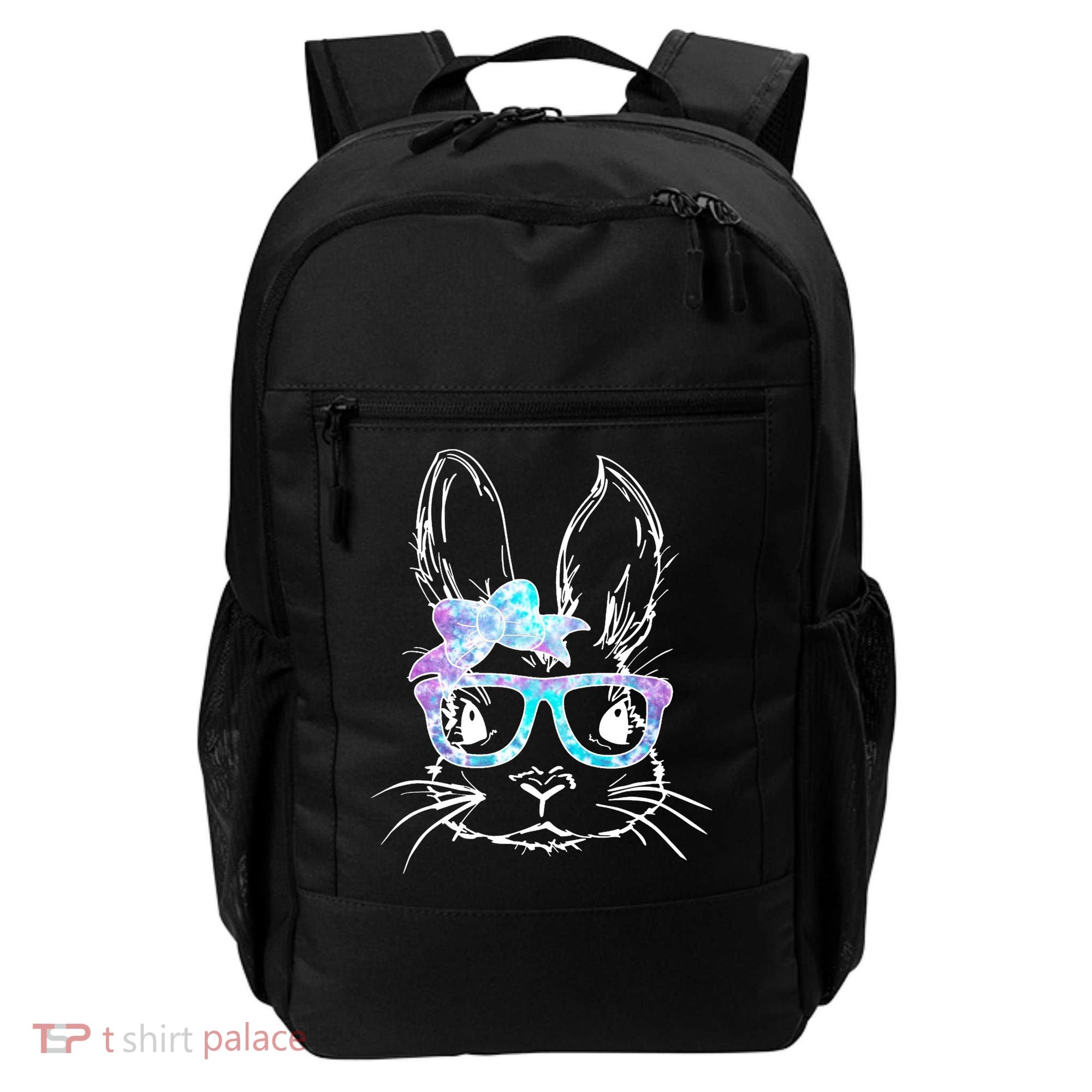 Hipster Easter Bunny Floral Backpack