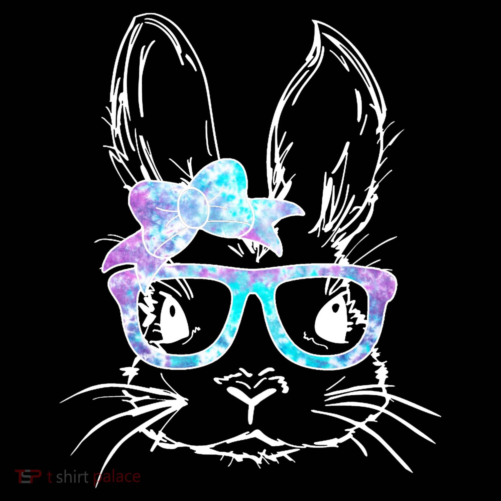 Hipster Easter Bunny Floral Women's Hoodie