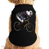 Hipster Panda Riding Bicycle Doggie Tank thumb 0