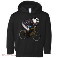 Hipster Panda Riding Bicycle Toddler Hoodie thumb 0