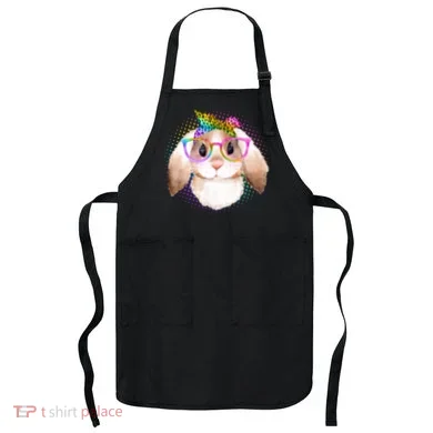 Hipster Rabbit Cute Easter Bunny Apron