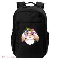 Hipster Rabbit Cute Easter Bunny Backpack thumb 0