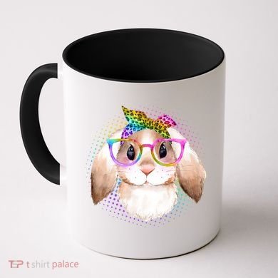 Hipster Rabbit Cute Easter Bunny Coffee Mug