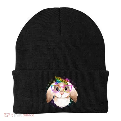 Hipster Rabbit Cute Easter Bunny Beanie