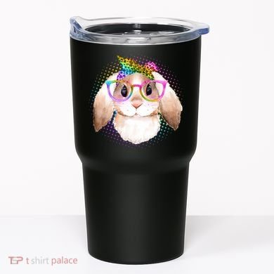 Hipster Rabbit Cute Easter Bunny Tumbler
