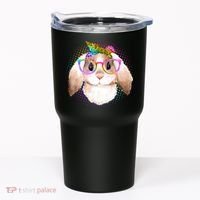Hipster Rabbit Cute Easter Bunny Tumbler thumb 0