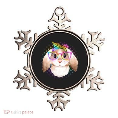 Hipster Rabbit Cute Easter Bunny Ornament