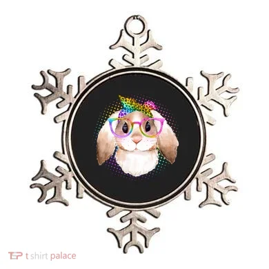 Hipster Rabbit Cute Easter Bunny Ornament