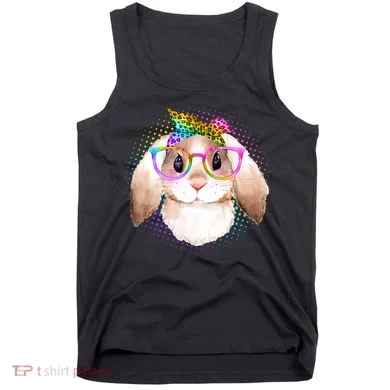 Hipster Rabbit Cute Easter Bunny Tank Top