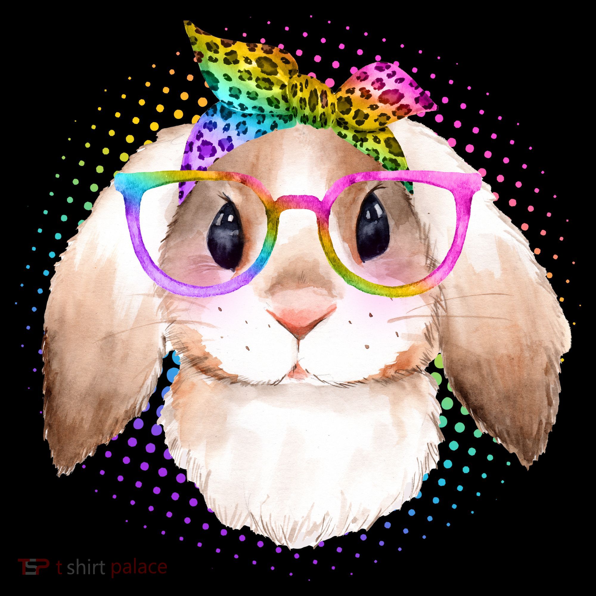 Hipster Rabbit Cute Easter Bunny Tote Bag