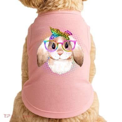 Hipster Rabbit Cute Easter Bunny Doggie Tank