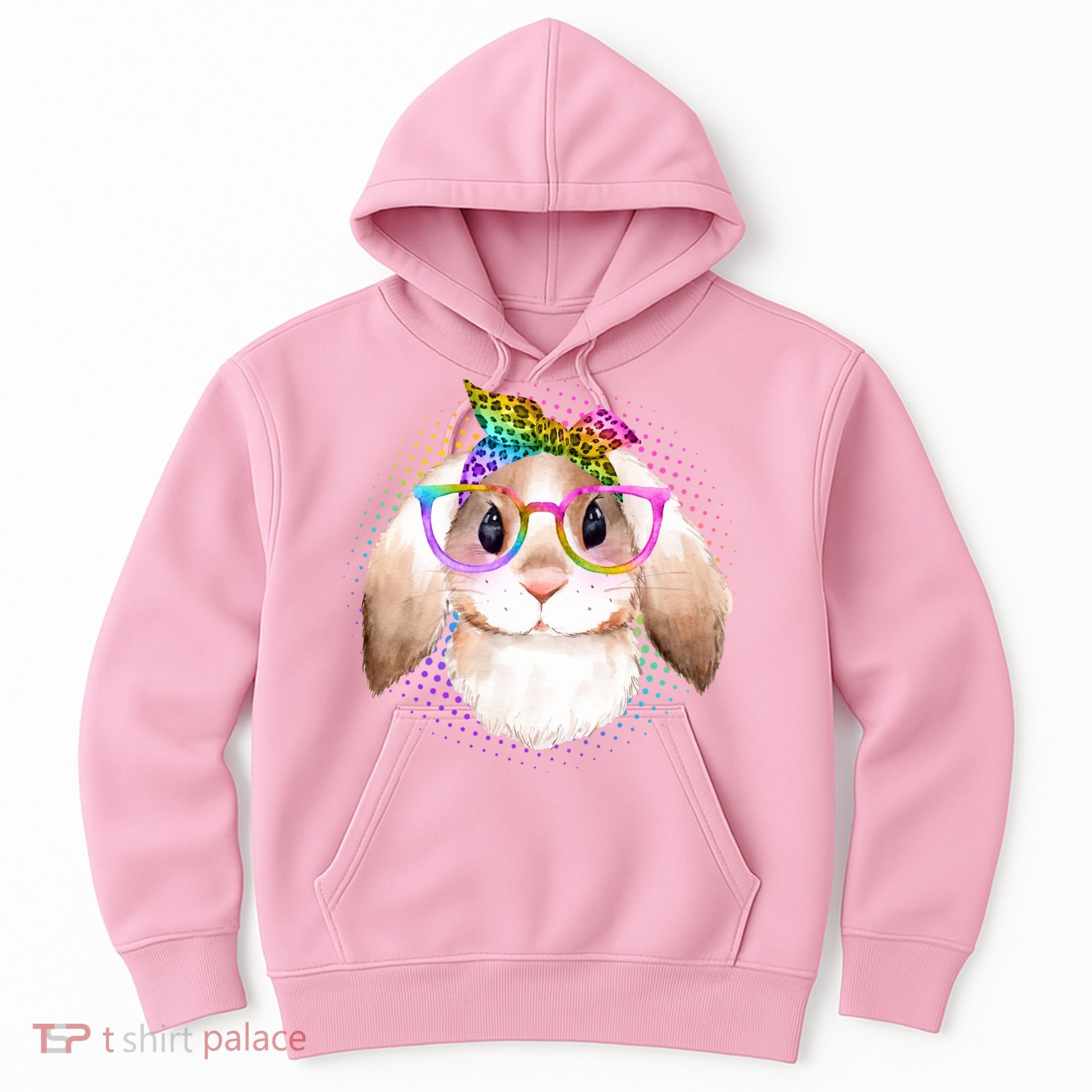 Hipster Rabbit Cute Easter Bunny Hoodie