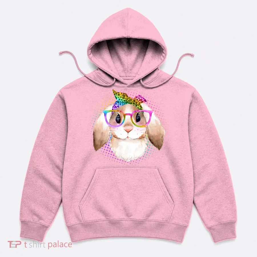Hipster Rabbit Cute Easter Bunny Hoodie