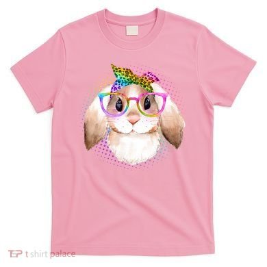 Hipster Rabbit Cute Easter Bunny T-Shirt