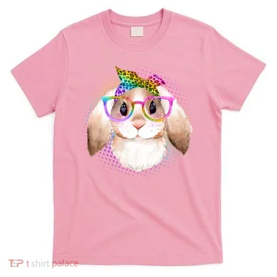 Hipster Rabbit Cute Easter Bunny T-Shirt