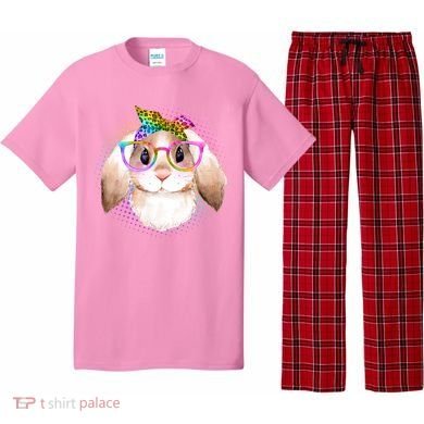 Hipster Rabbit Cute Easter Bunny Pajama Set