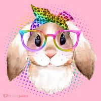 Hipster Rabbit Cute Easter Bunny Toddler Hoodie thumb 2