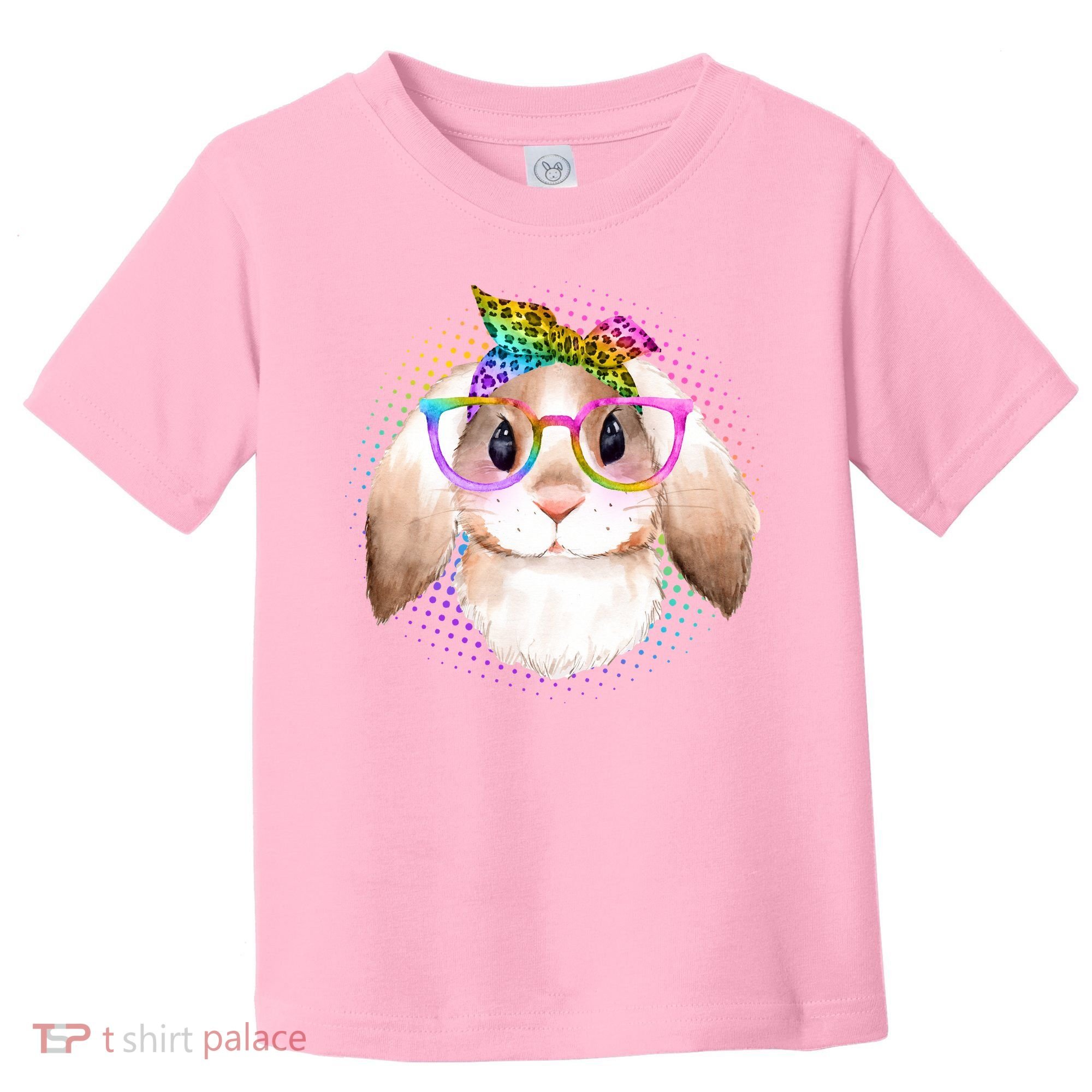 Hipster Rabbit Cute Easter Bunny Toddler T-Shirt