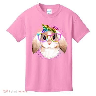 Hipster Rabbit Cute Easter Bunny Kids T-Shirt