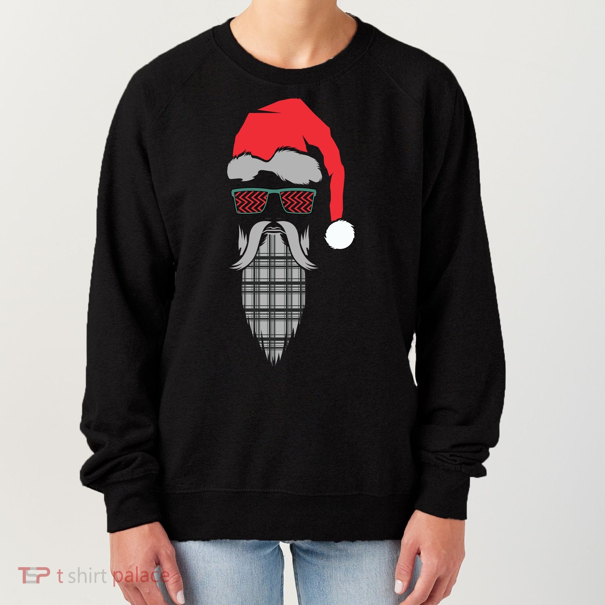 Hipster Santa Claus Women's Sweatshirt