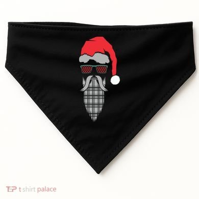 Hipster Santa Claus USA-Made Doggie Bandana