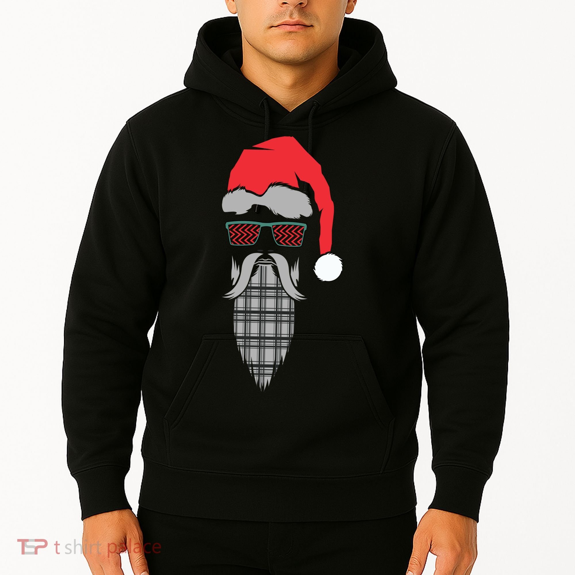 Hipster Santa Claus Hoodie