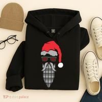 Hipster Santa Claus Hoodie thumb 4