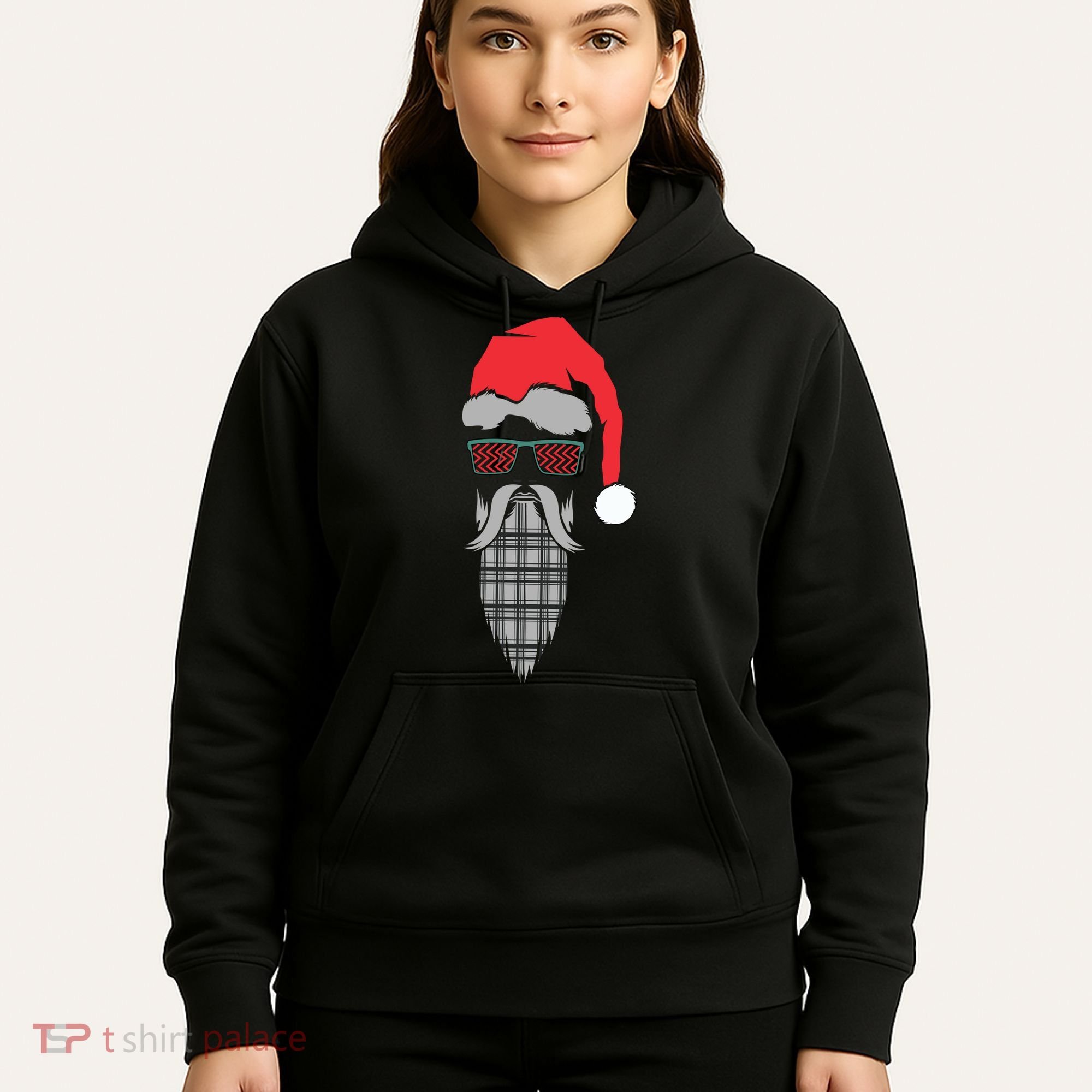Hipster Santa Claus Hoodie