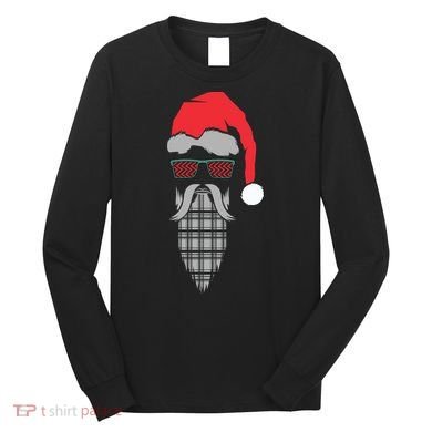 Hipster Santa Claus Long Sleeve Shirt