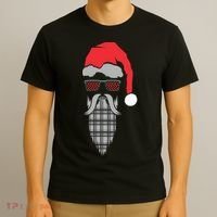 Hipster Santa Claus T-Shirt thumb 3