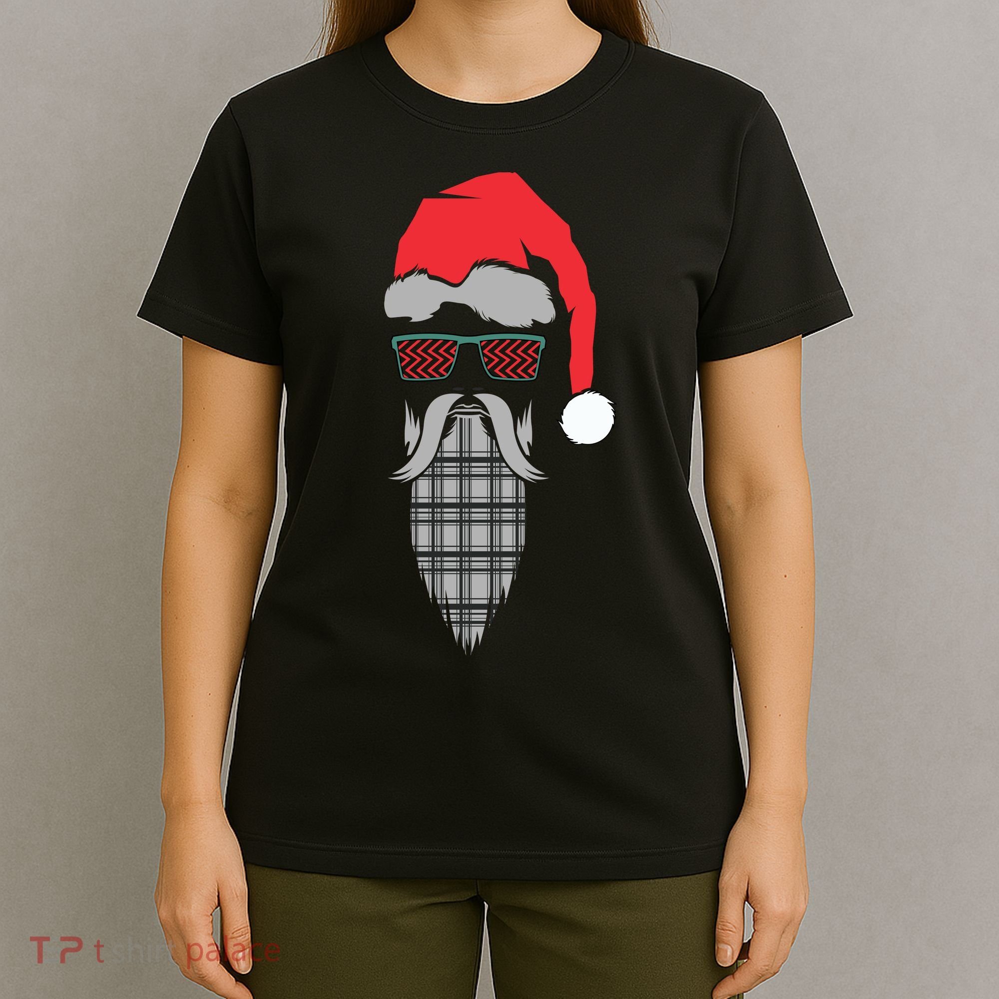Hipster Santa Claus T-Shirt