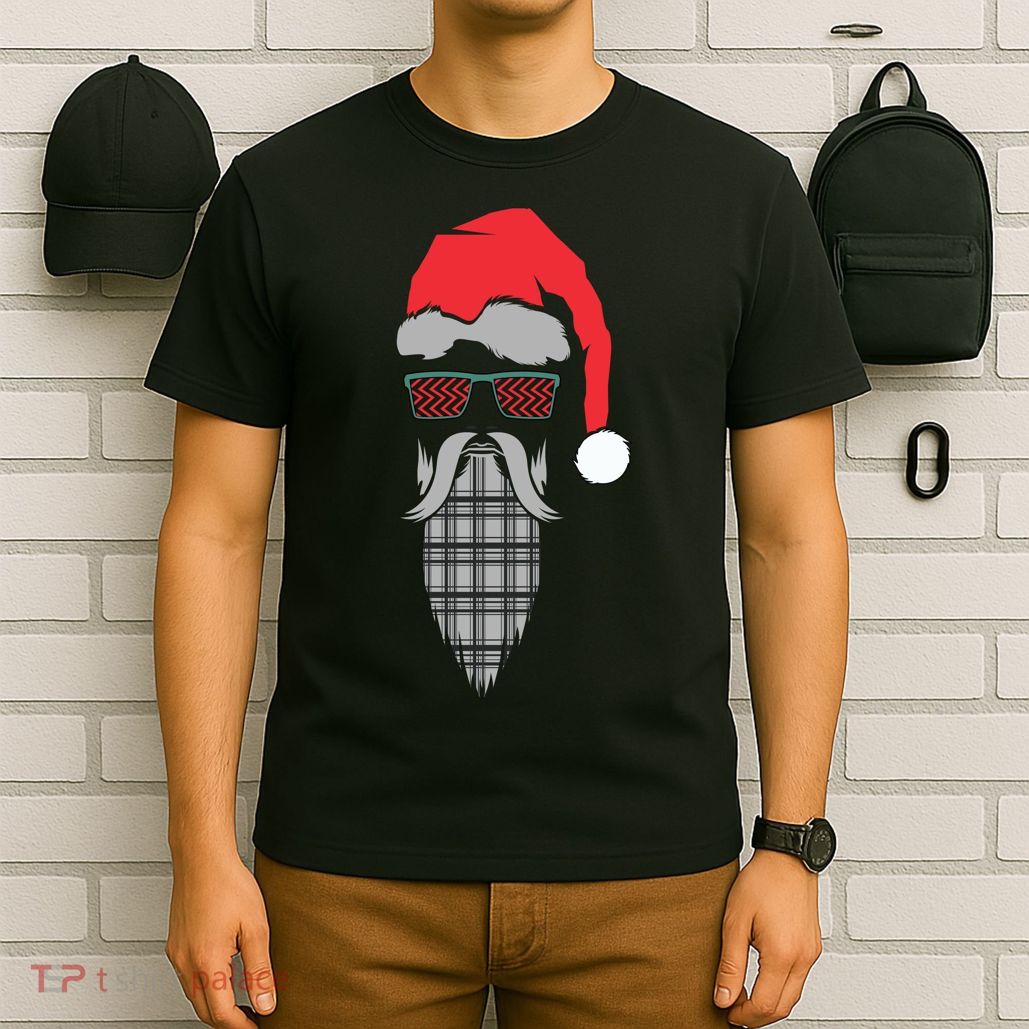 Hipster Santa Claus T-Shirt