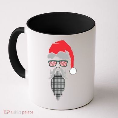 Hipster Santa Claus Coffee Mug