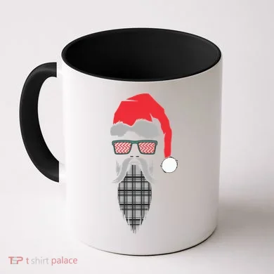 Hipster Santa Claus Coffee Mug